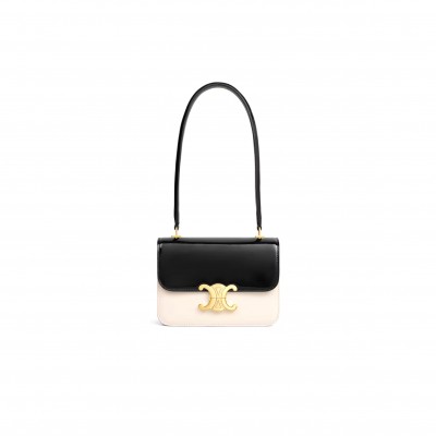 CELINE TEEN GARANCE BAG IN BICOLOUR PATENT CALFSKIN 118053GCO.38AW (18.5*13.5*7cm)